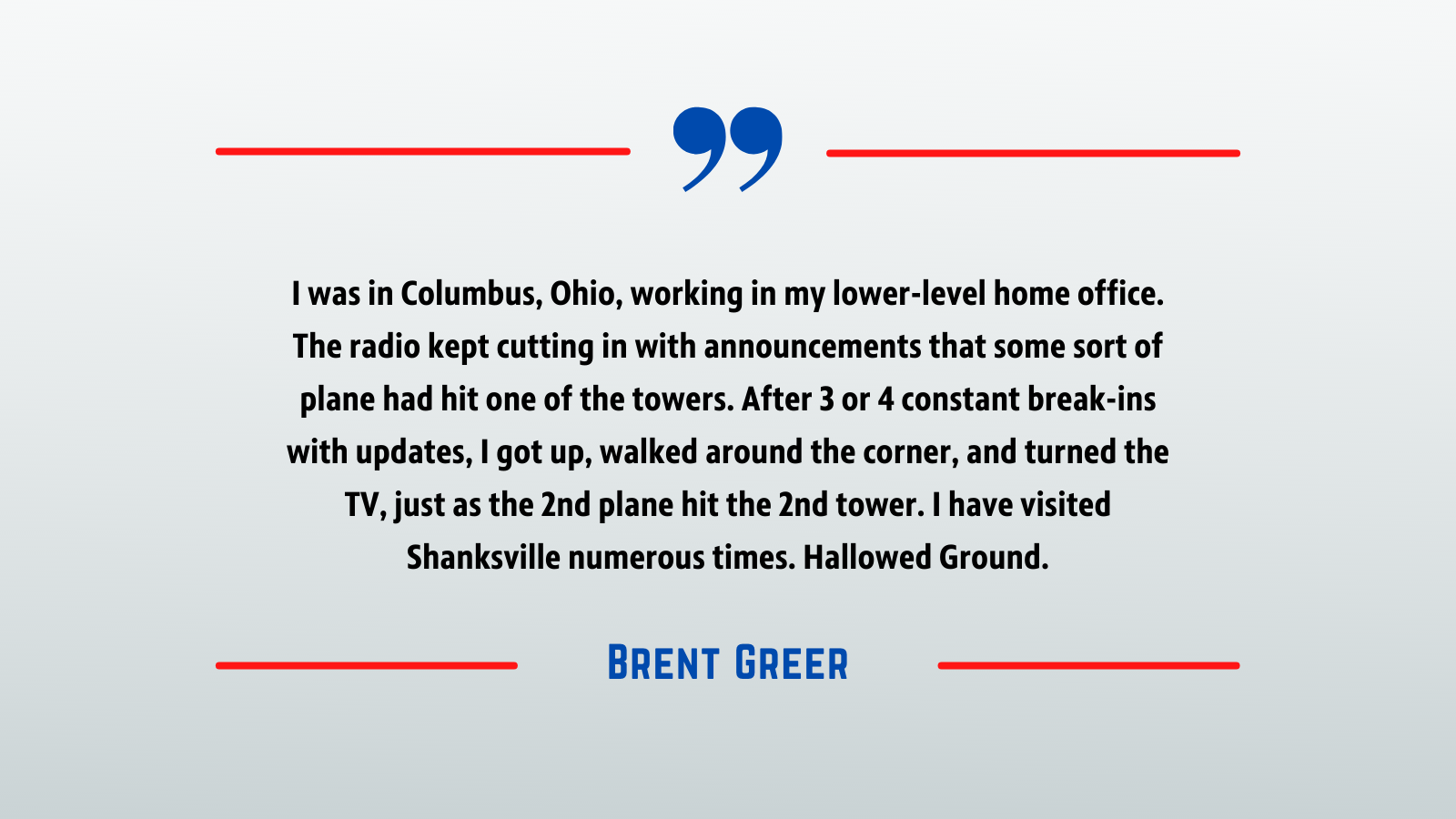 September 11 - Brent Greer