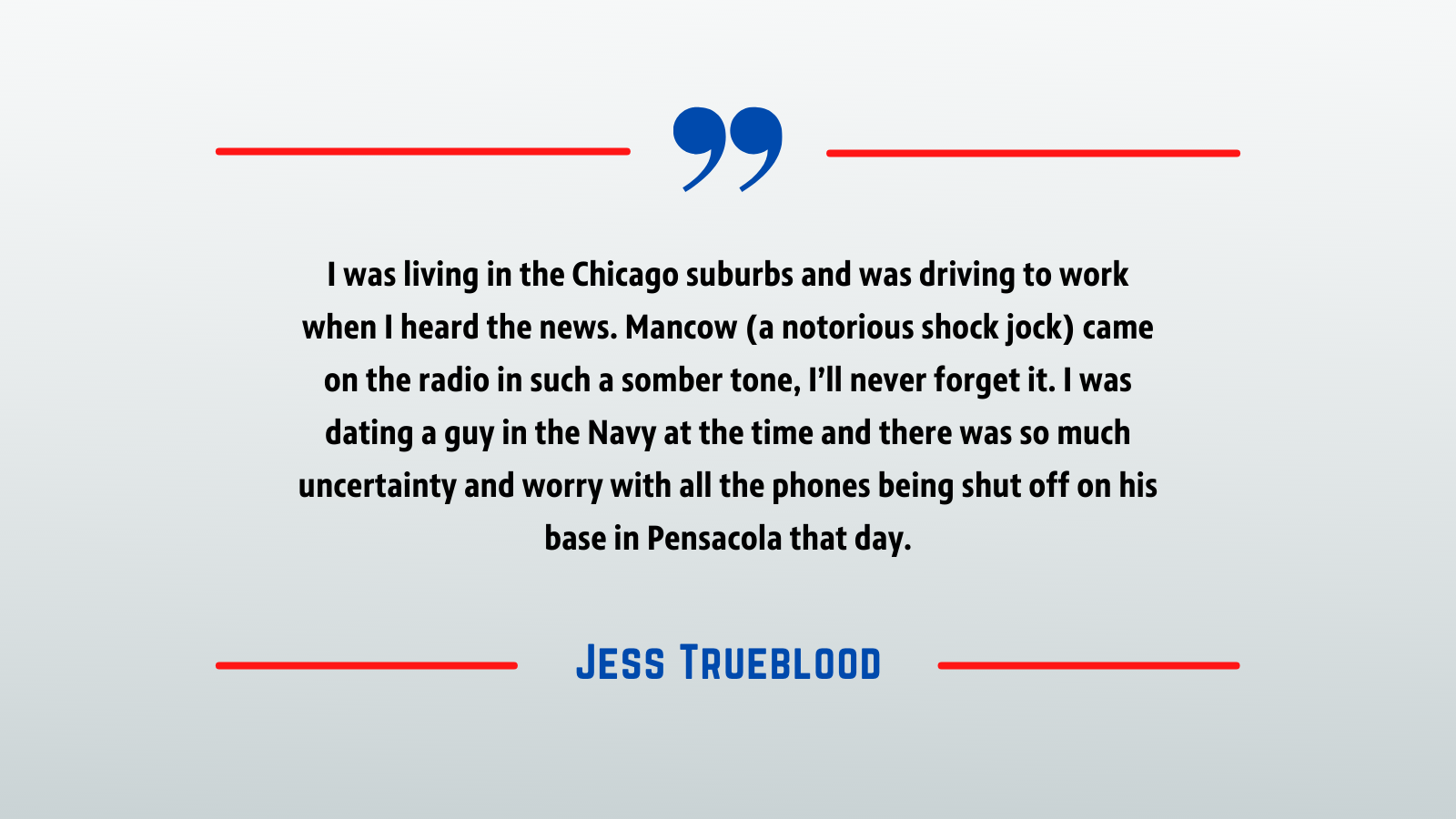 September 11 - Jess Trueblood