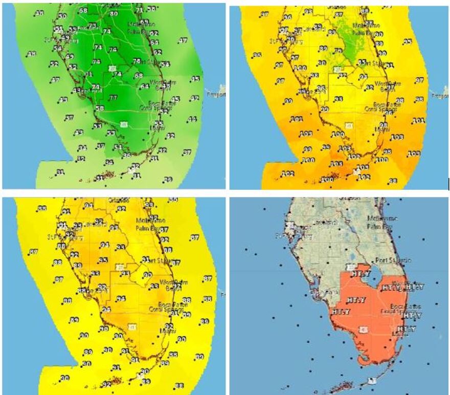 Heat advisory continues from Collier to West Palm and Keys