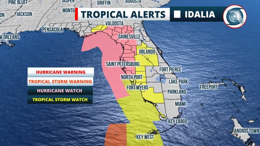 Idalia expected to hit Florida as a major hurricane Wednesday