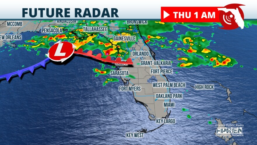 Strong storm system brings severe weather, flooding threats to Florida starting Wednesday